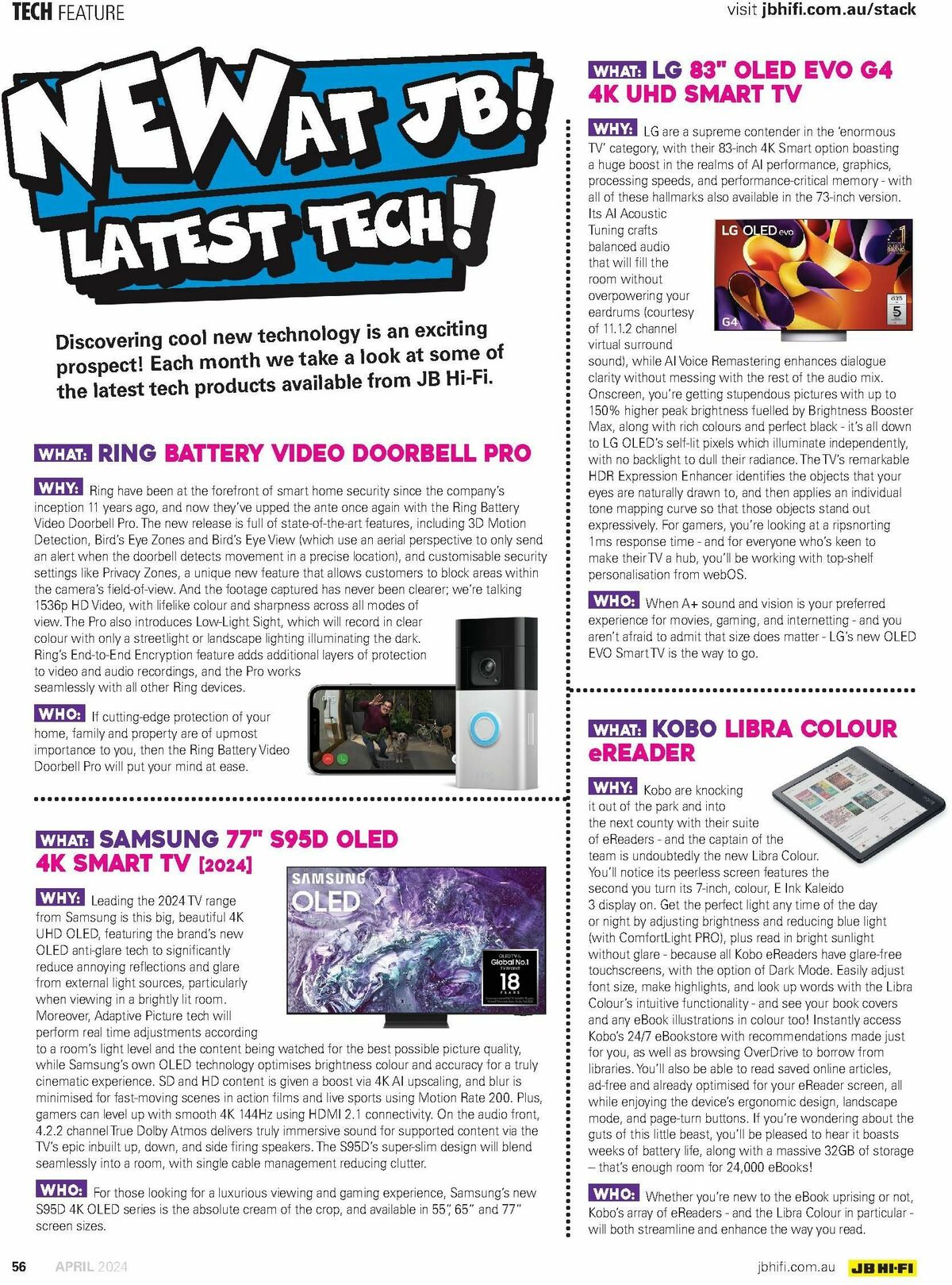 JB Hi-Fi Magazine April Catalogues from 1 April