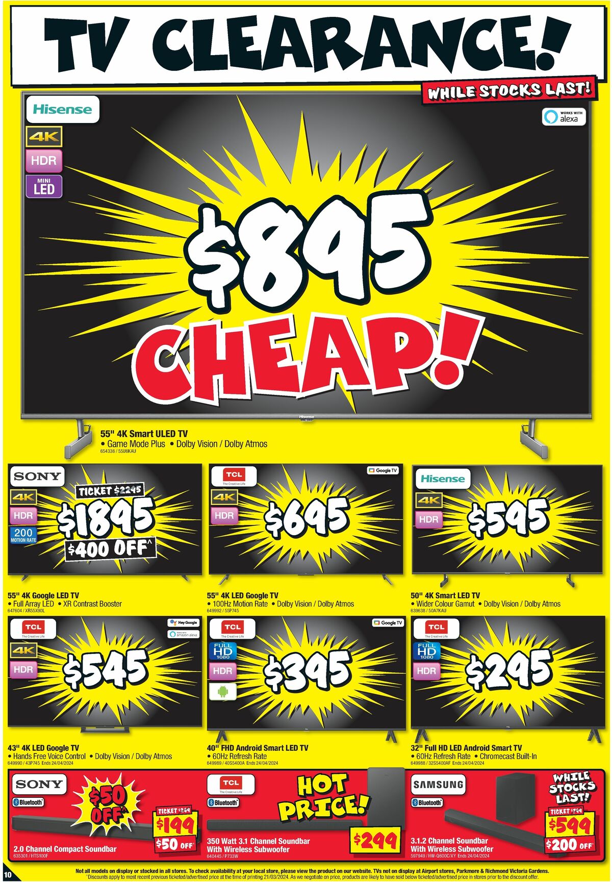 JB Hi-Fi Stocktake Madness Catalogues from 4 April