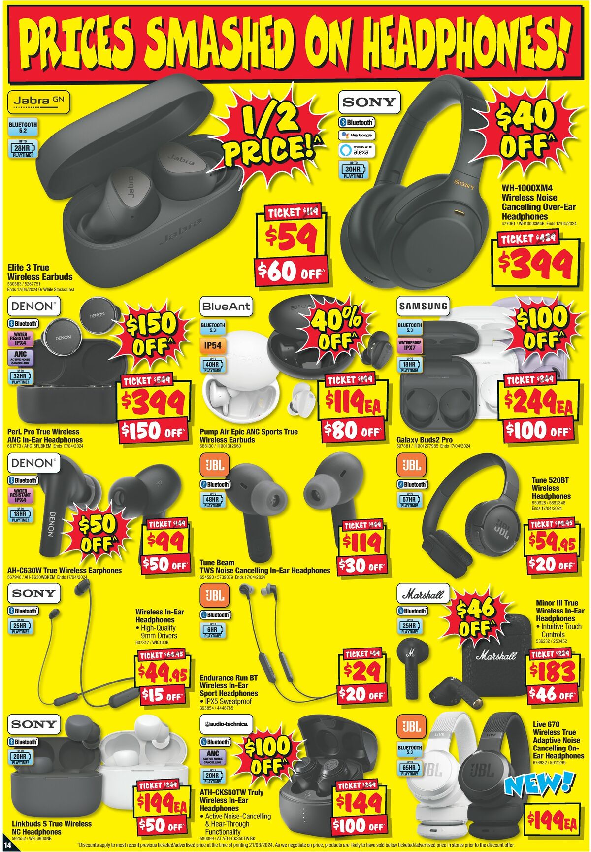 JB Hi-Fi Stocktake Madness Catalogues from 4 April