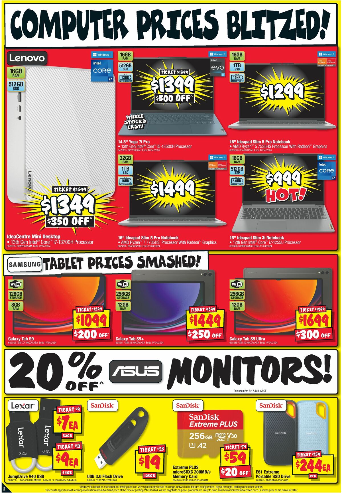 JB Hi-Fi Stocktake Madness Catalogues from 4 April