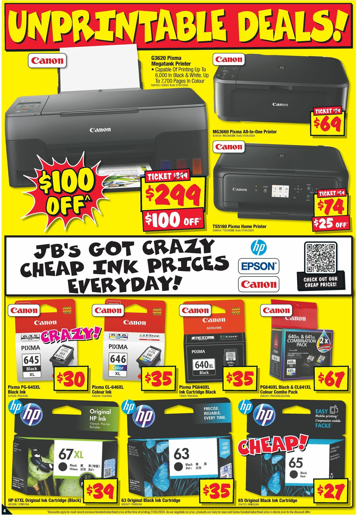 JB Hi-Fi Stocktake Madness Catalogues from 4 April