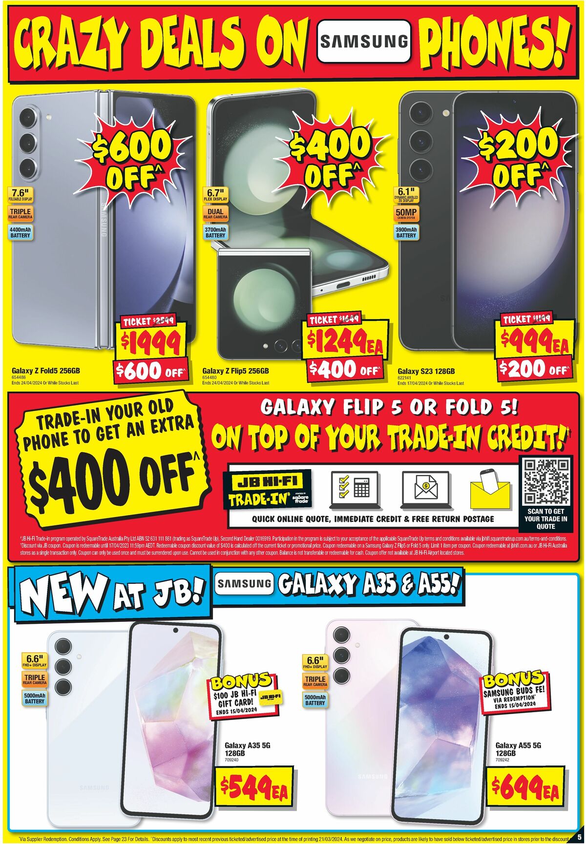 JB Hi-Fi Stocktake Madness Catalogues from 4 April