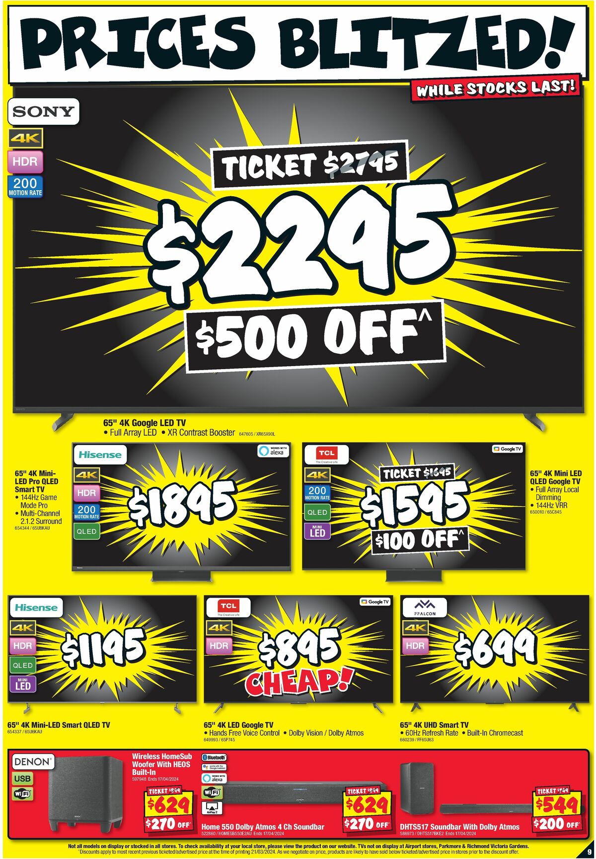 JB Hi-Fi Stocktake Madness Catalogues from 4 April