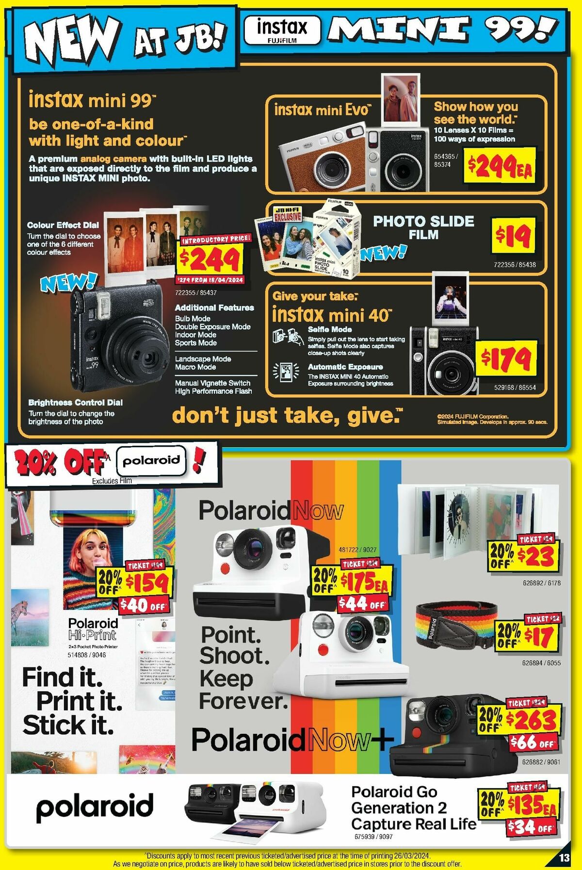 JB Hi-Fi Camera Bonanza Catalogues from 4 April