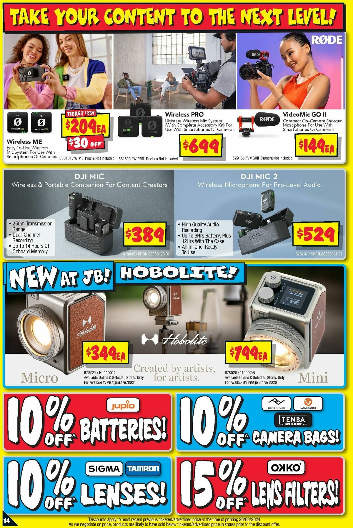 JB Hi-Fi Camera Bonanza Catalogues from 4 April