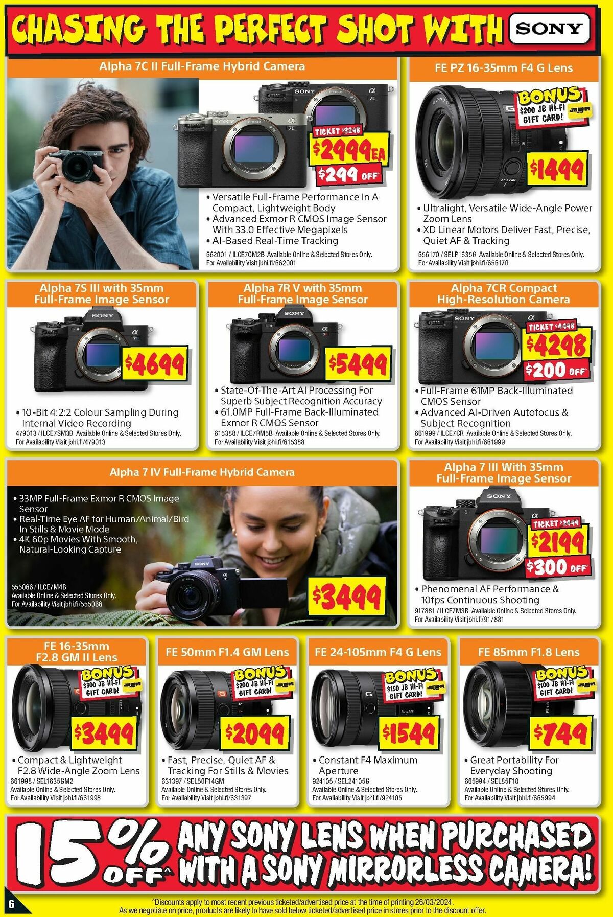 JB Hi-Fi Camera Bonanza Catalogues from 4 April