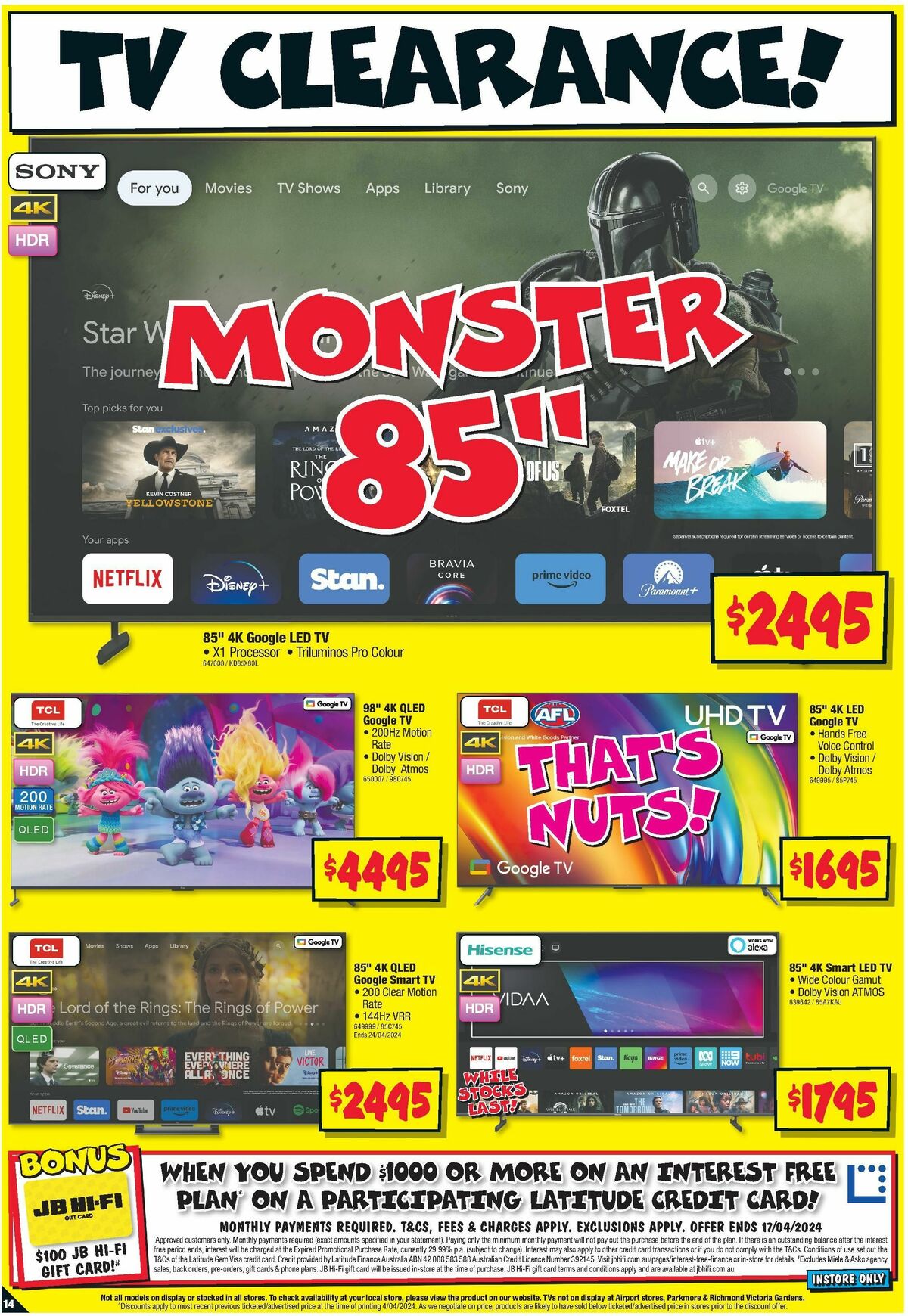 JB Hi-Fi Catalogues from 11 April