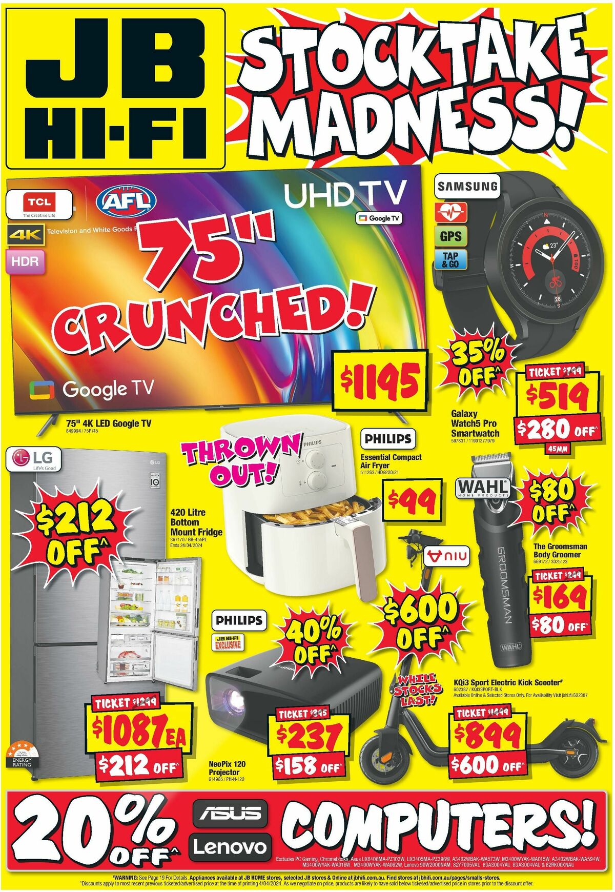 JB Hi-Fi Catalogues from 11 April