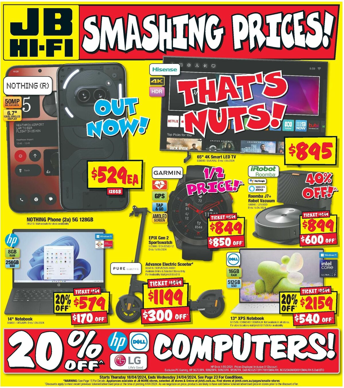 JB Hi-Fi Catalogues from 18 April