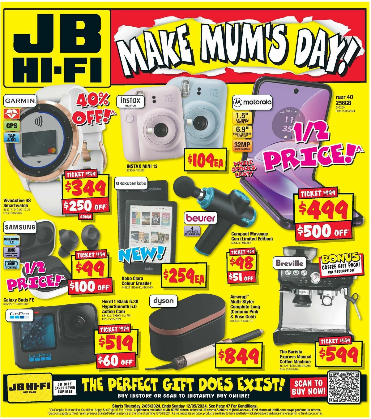 JB Hi-Fi Make mum's day! Catalogues from 2 May