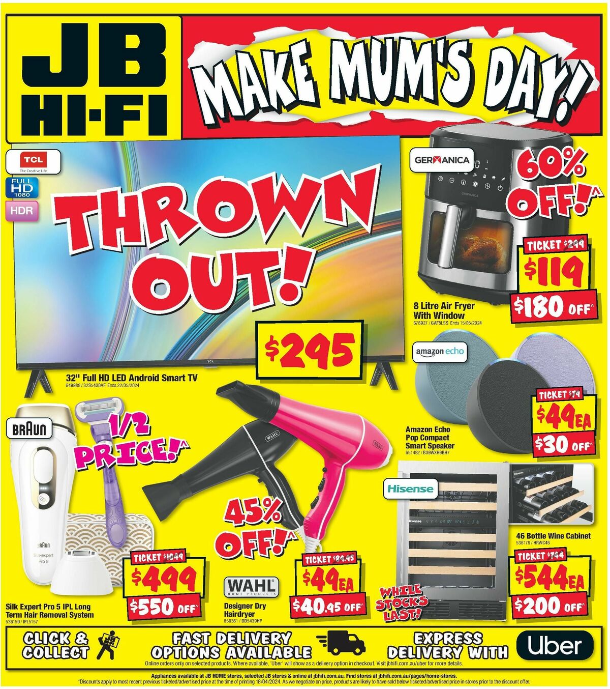 JB Hi-Fi Make mum's day! Catalogues from 2 May