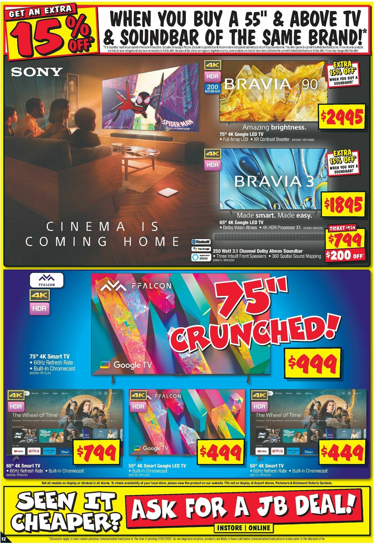 JB Hi-Fi Big Screen Catalogues from 16 May