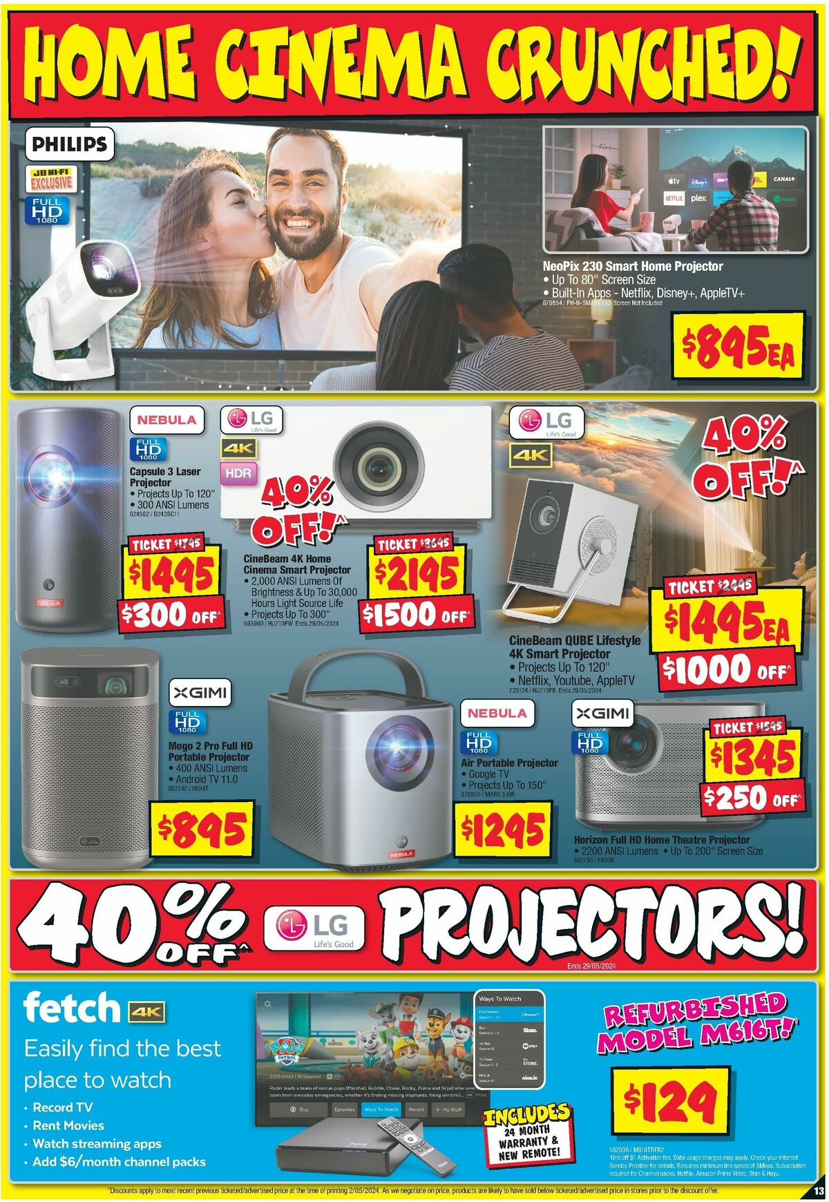 JB Hi-Fi Big Screen Catalogues from 16 May