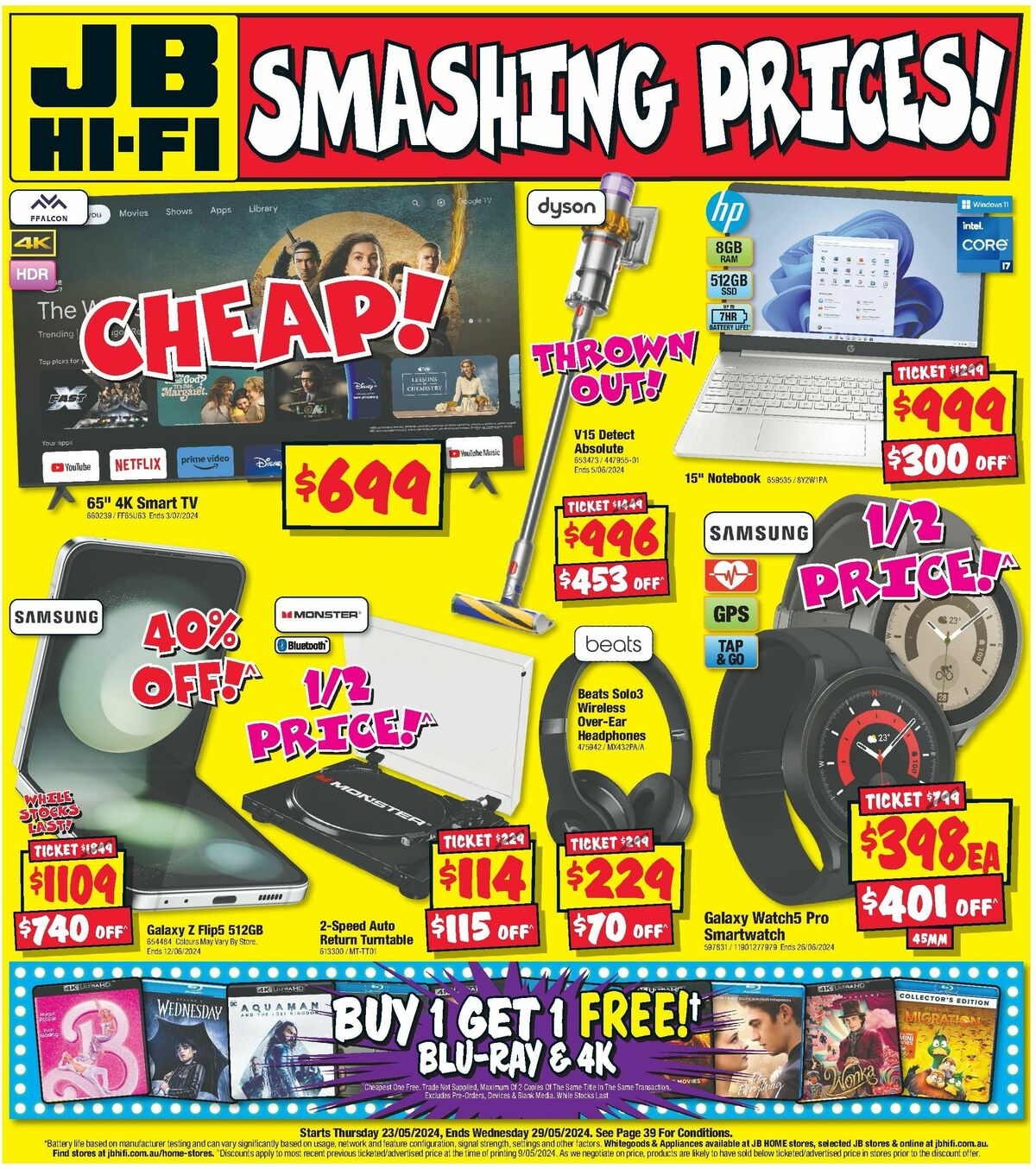 JB Hi-Fi Smashing Prices Catalogues from 23 May