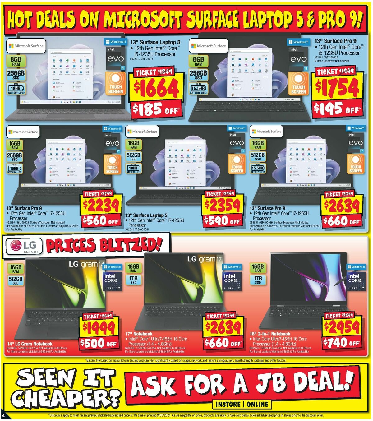 JB Hi-Fi Smashing Prices Catalogues from 23 May