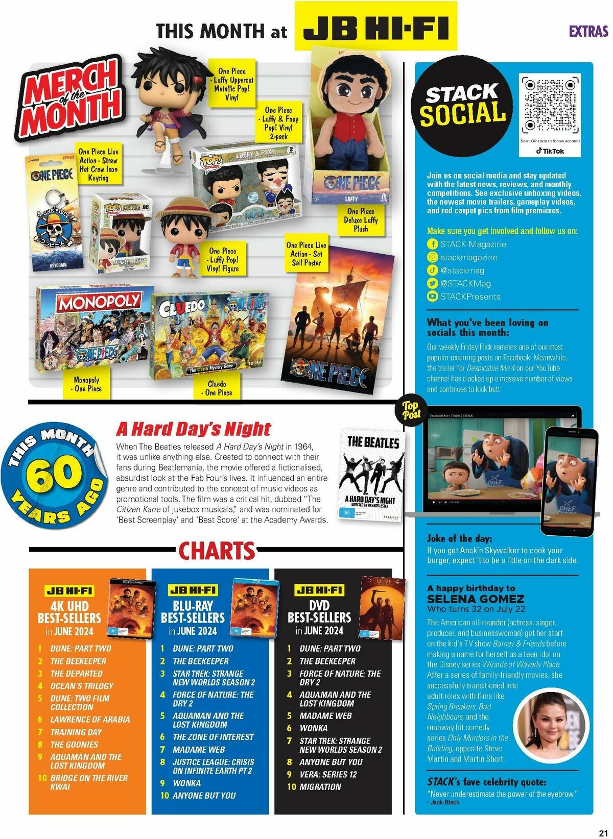 JB Hi-Fi Magazine July Catalogues from 1 July