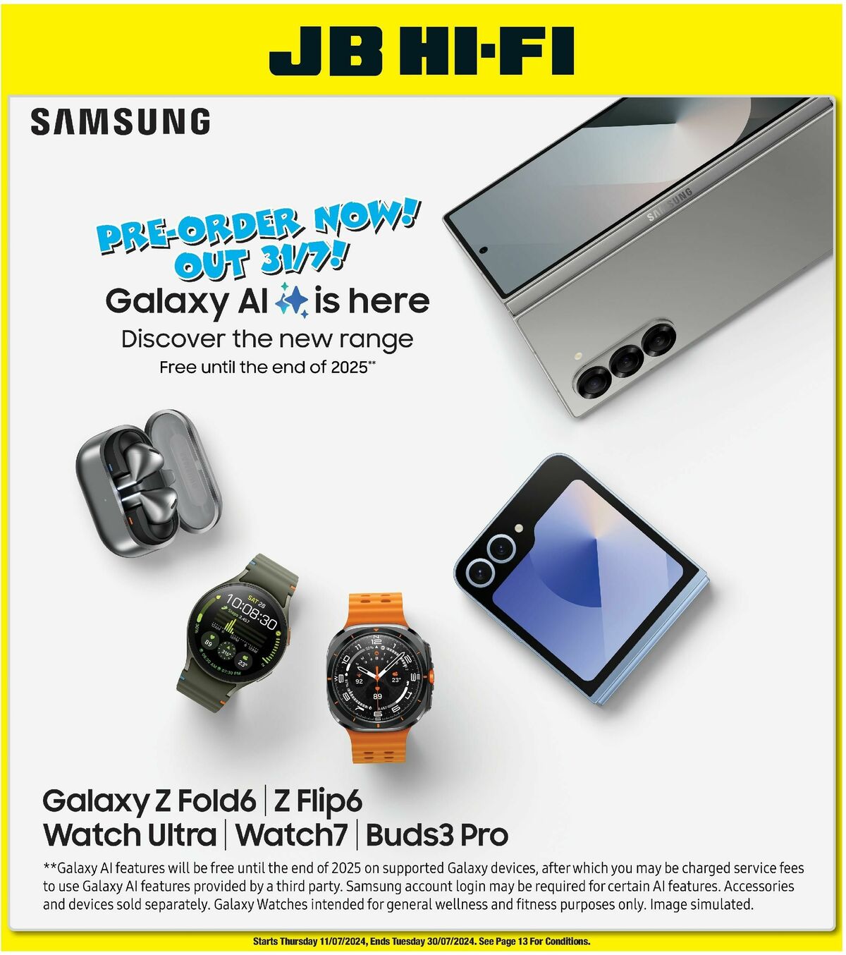 JB Hi-Fi Samsung Catalogues from 11 July