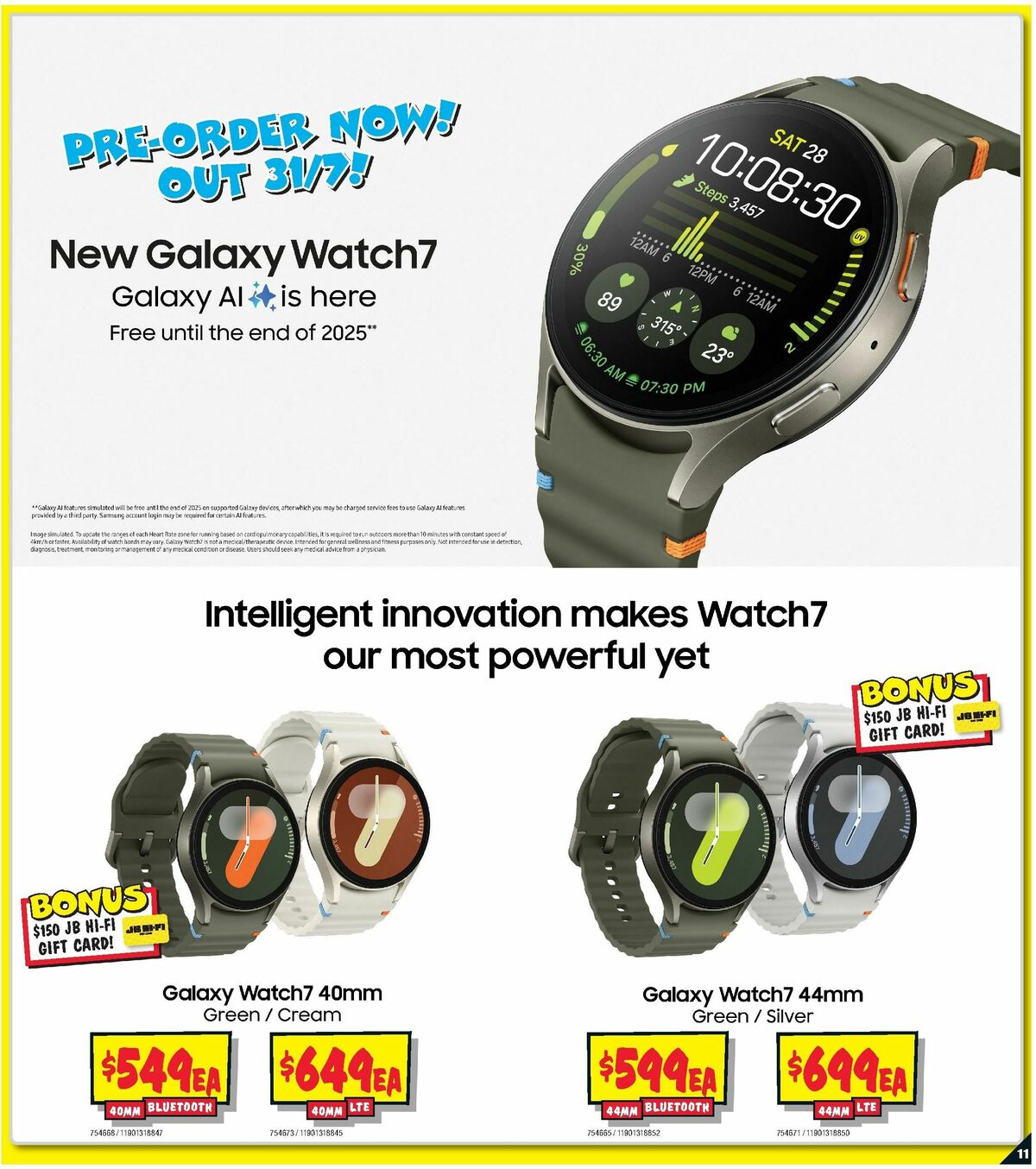 JB Hi-Fi Samsung Catalogues from 11 July