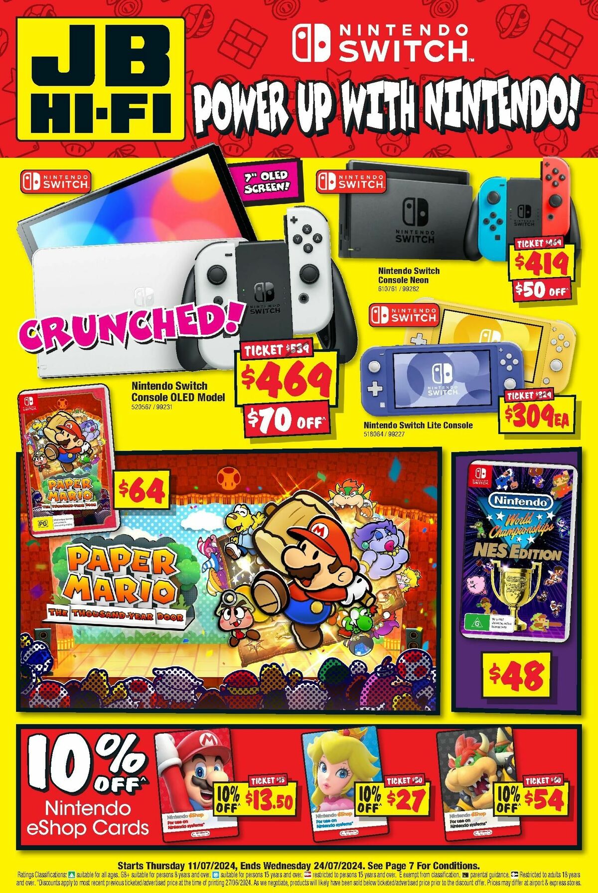 JB Hi-Fi Nintendo Catalogues from 11 July