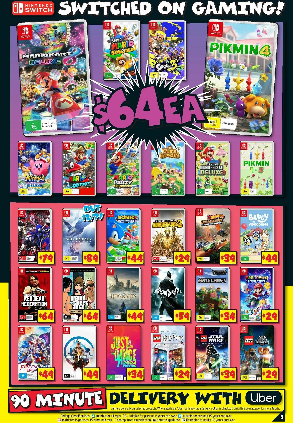 JB Hi-Fi Nintendo Catalogues from 11 July