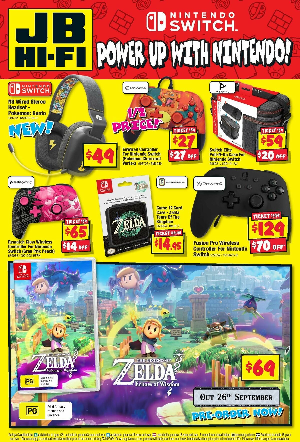 JB Hi-Fi Nintendo Catalogues from 11 July