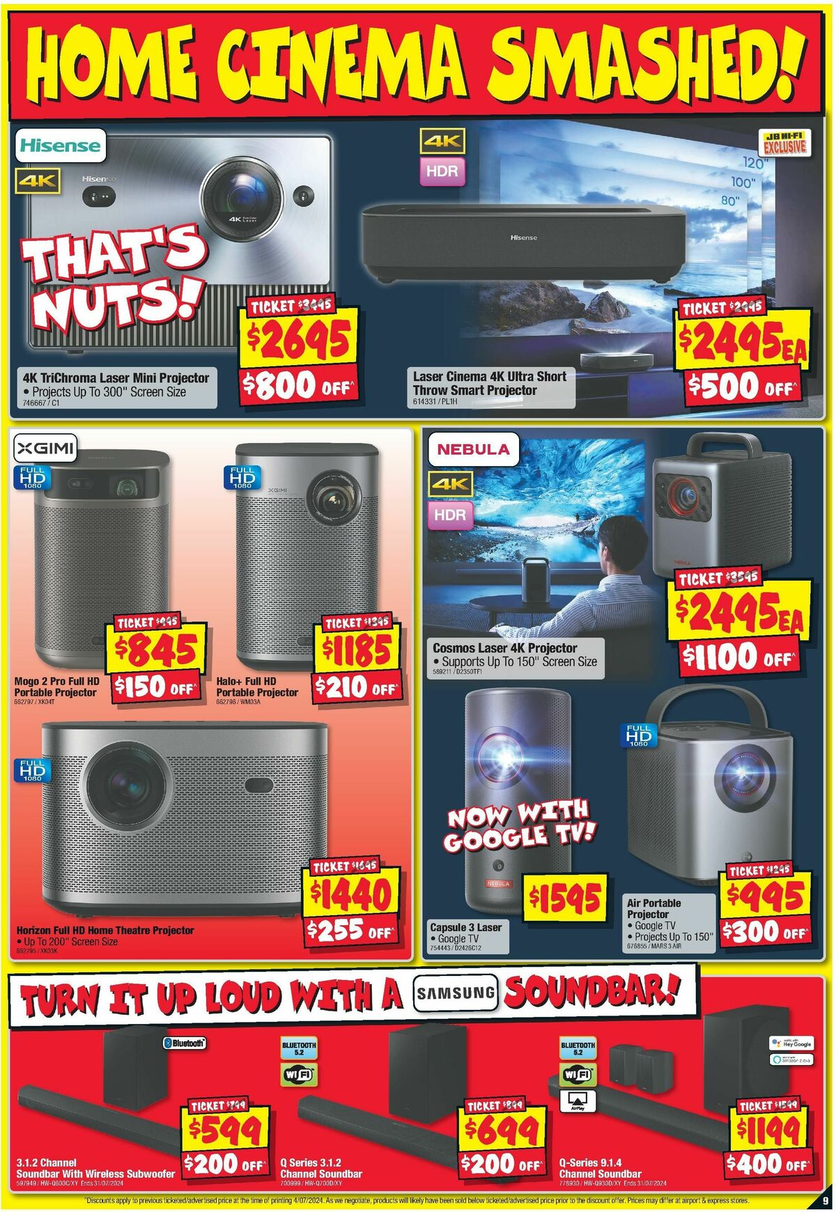 JB Hi-Fi Big Screen Sale Catalogues from 18 July