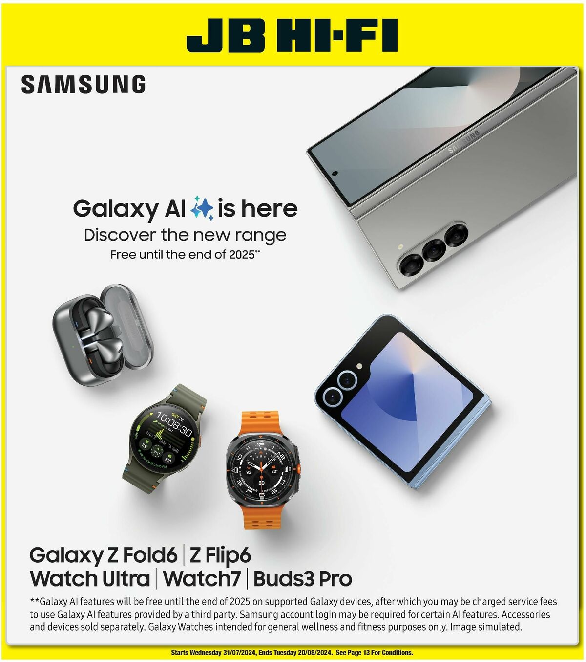 JB Hi-Fi Samsung Galaxy Catalogues from 31 July