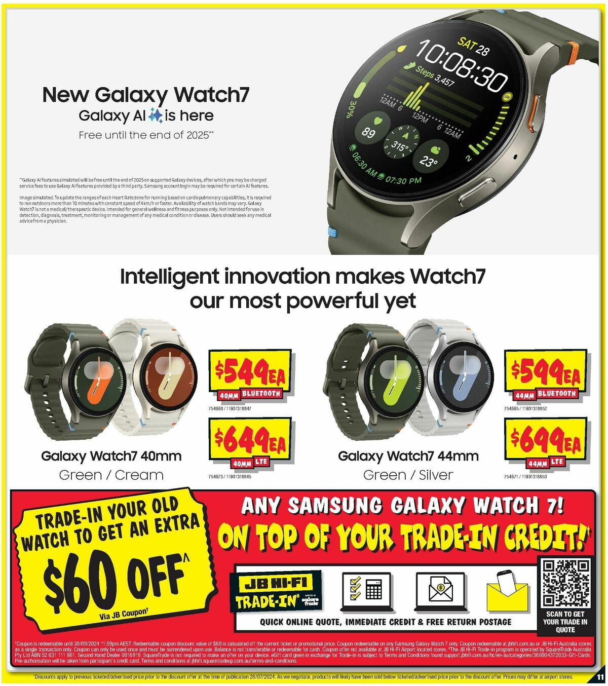 JB Hi-Fi Samsung Galaxy Catalogues from 31 July