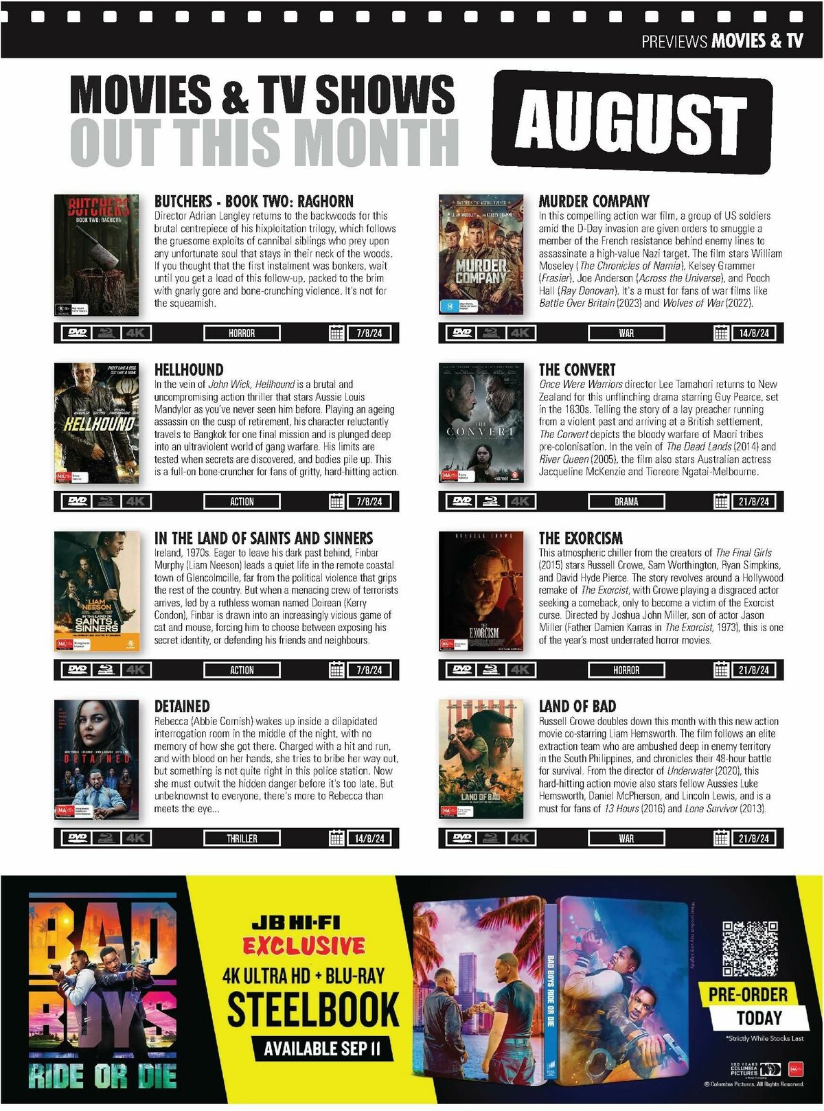 JB Hi-Fi Magazine August Catalogues from 1 August