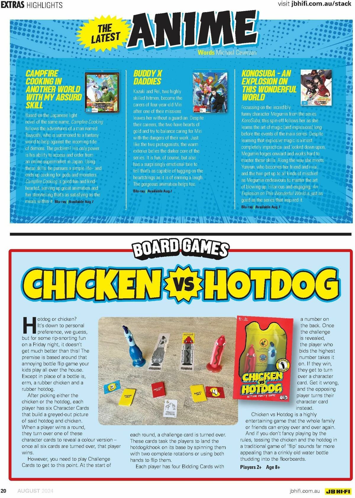 JB Hi-Fi Magazine August Catalogues from 1 August