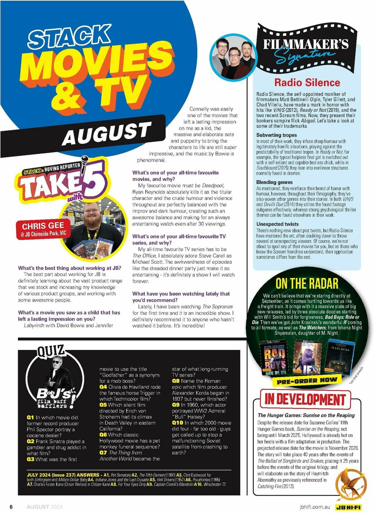 JB Hi-Fi Magazine August Catalogues from 1 August