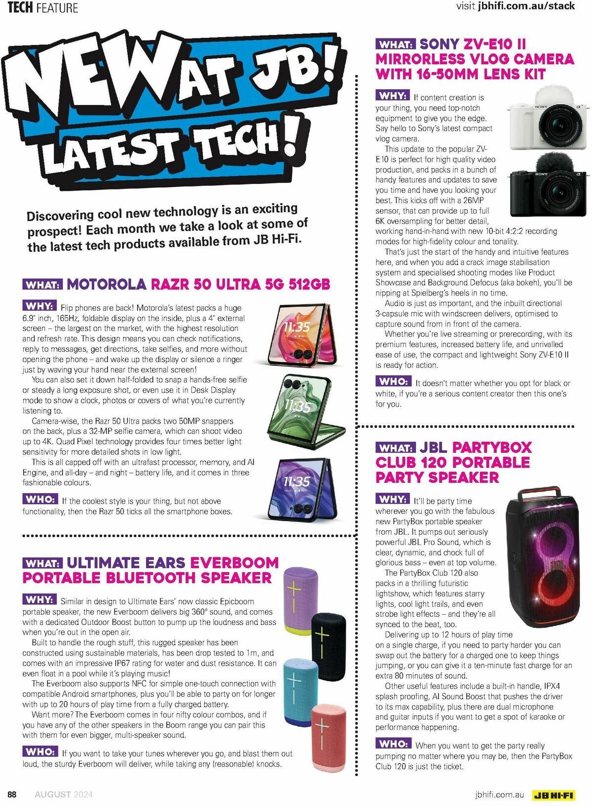 JB Hi-Fi Magazine August Catalogues from 1 August