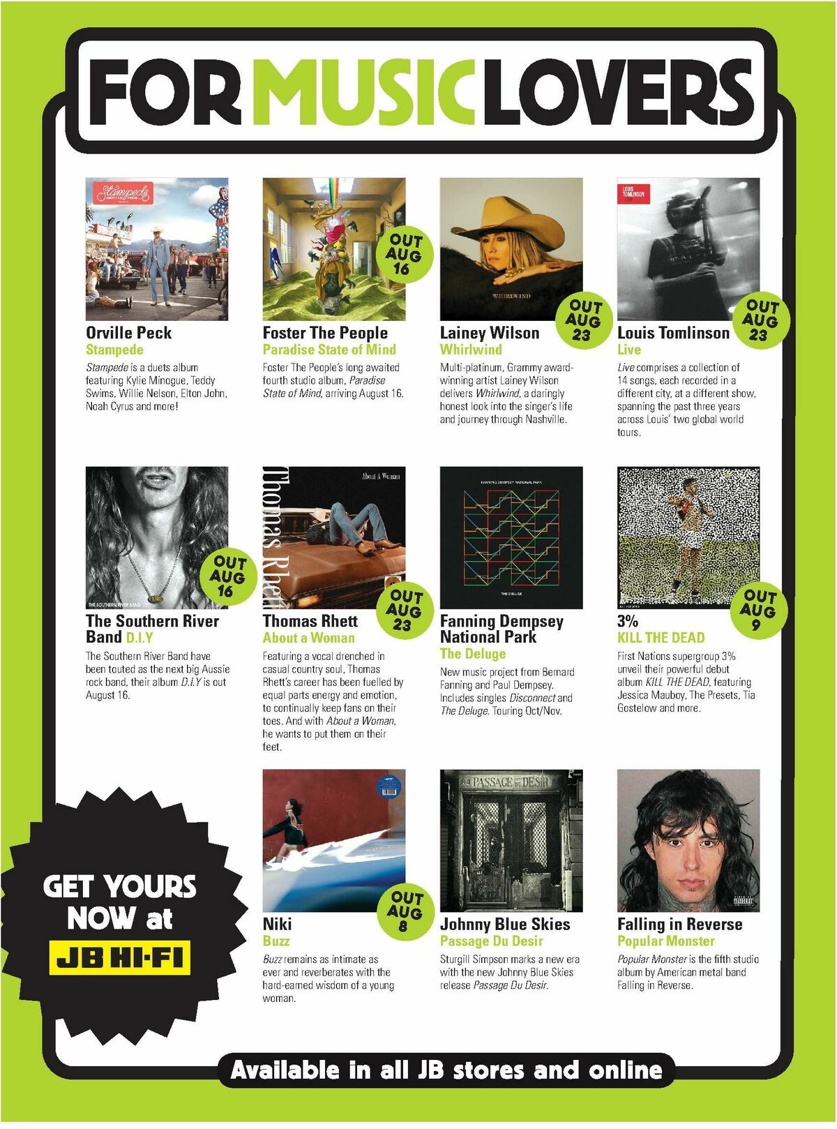 JB Hi-Fi Magazine August Catalogues from 1 August