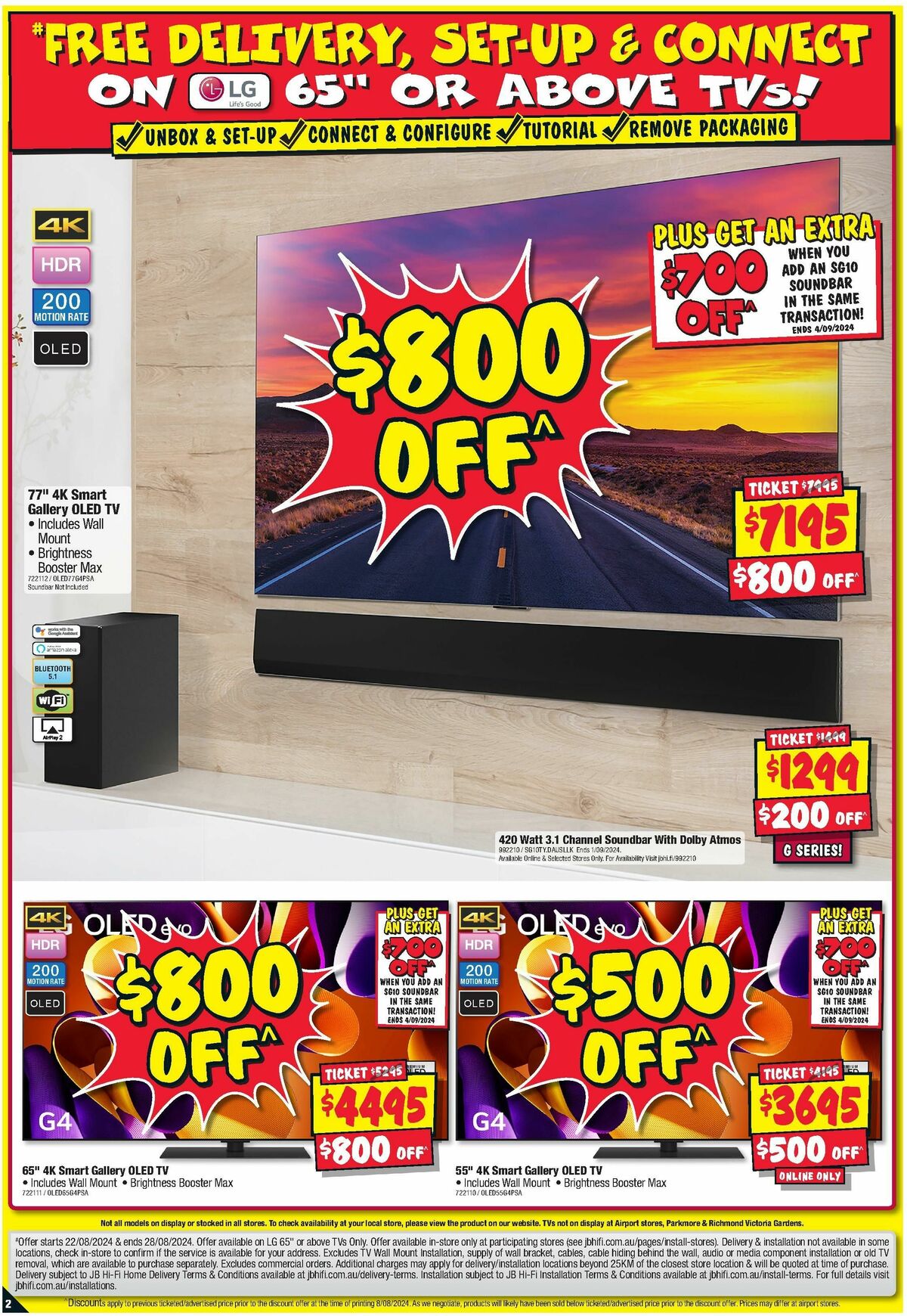 JB Hi-Fi LG Bonanza! Catalogues from 22 August