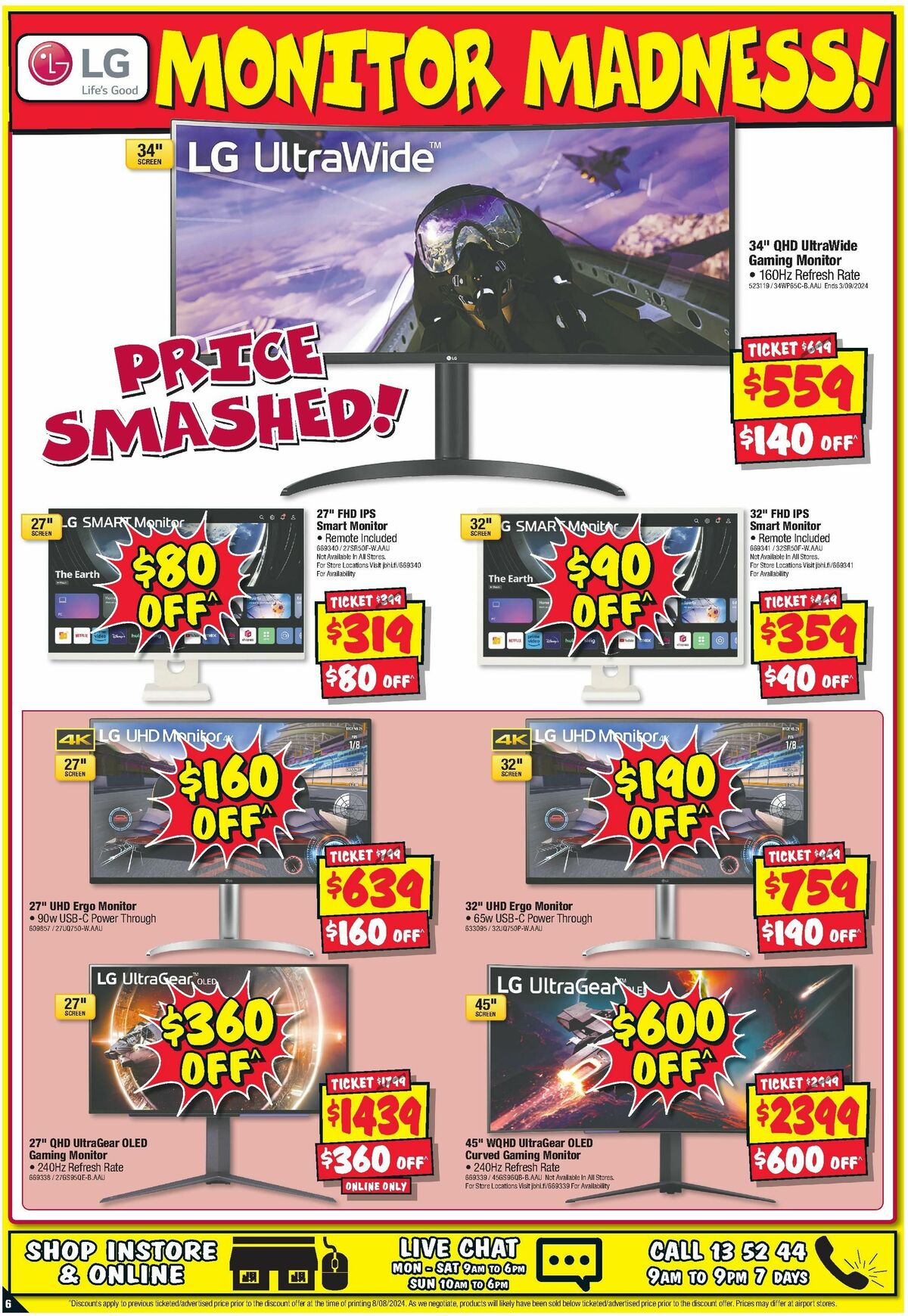 JB Hi-Fi LG Bonanza! Catalogues from 22 August