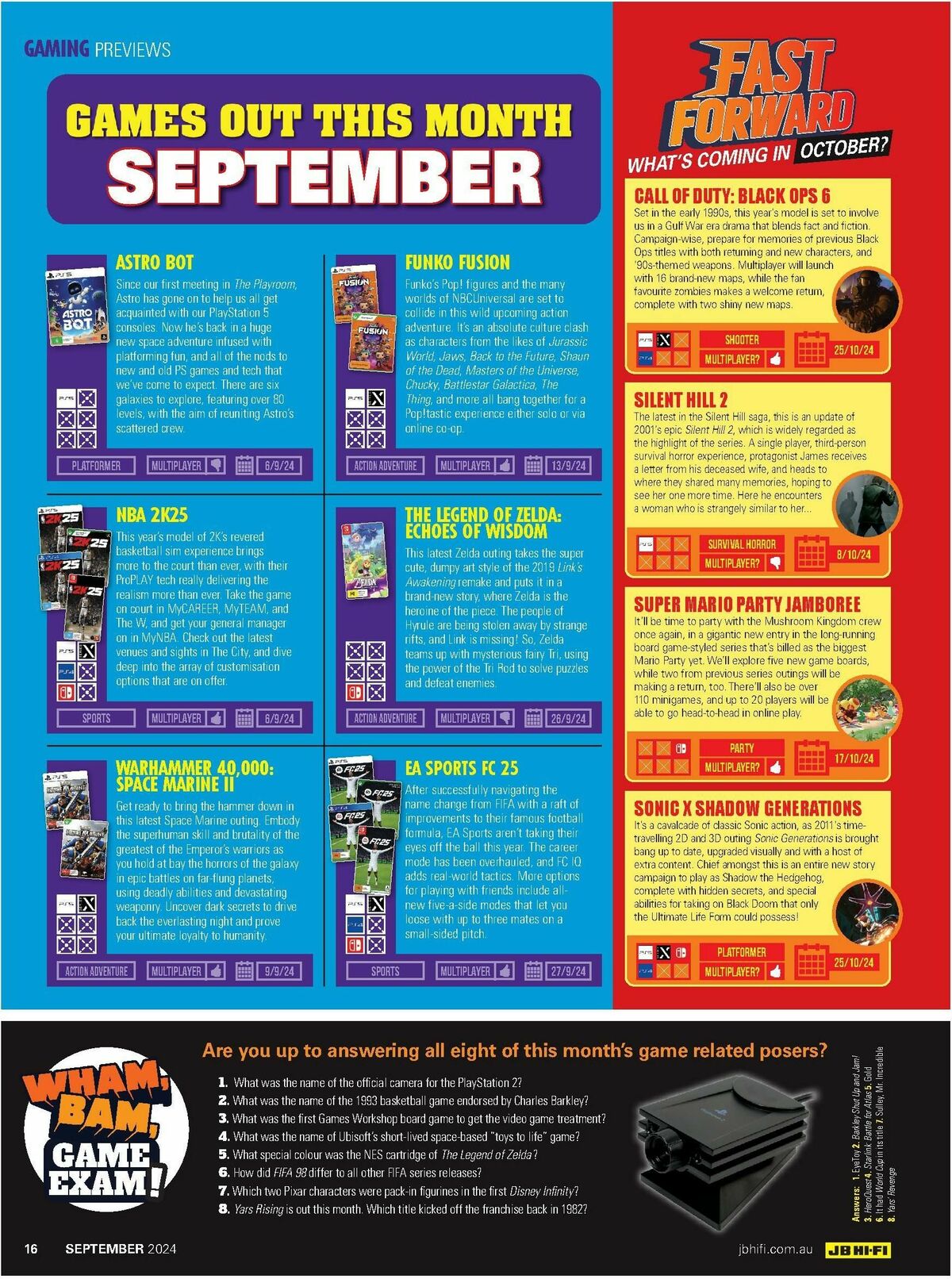 JB Hi-Fi Magazine September Catalogues from 1 September