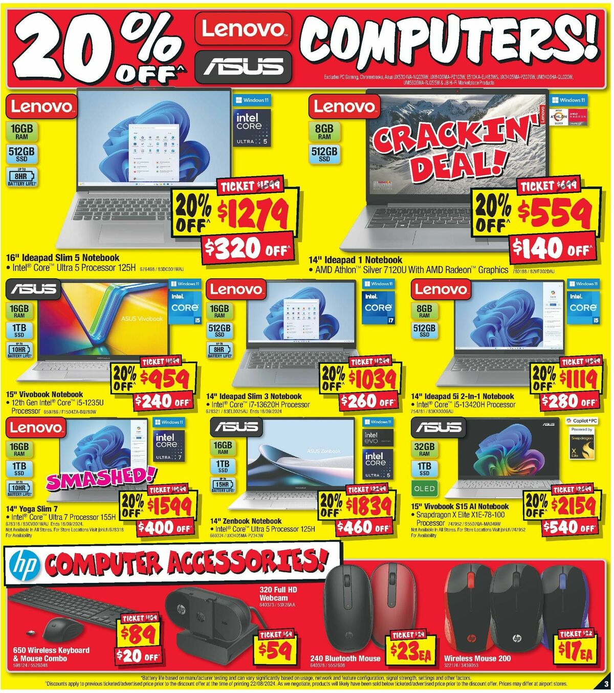 JB Hi-Fi Smashing Prices! Catalogues from 5 September