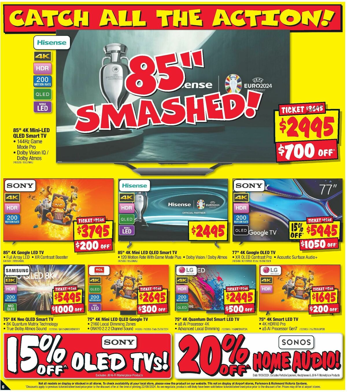 JB Hi-Fi Smashing Prices! Catalogues from 5 September