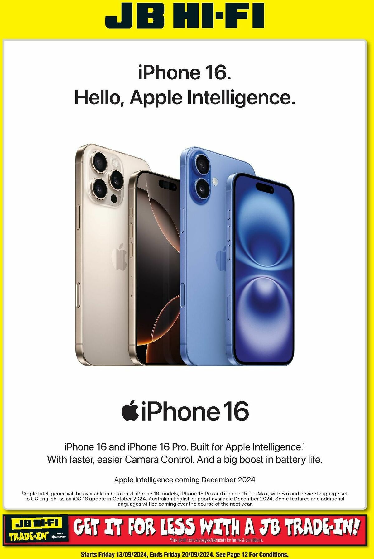 JB Hi-Fi Apple pre-order Catalogues from 13 September