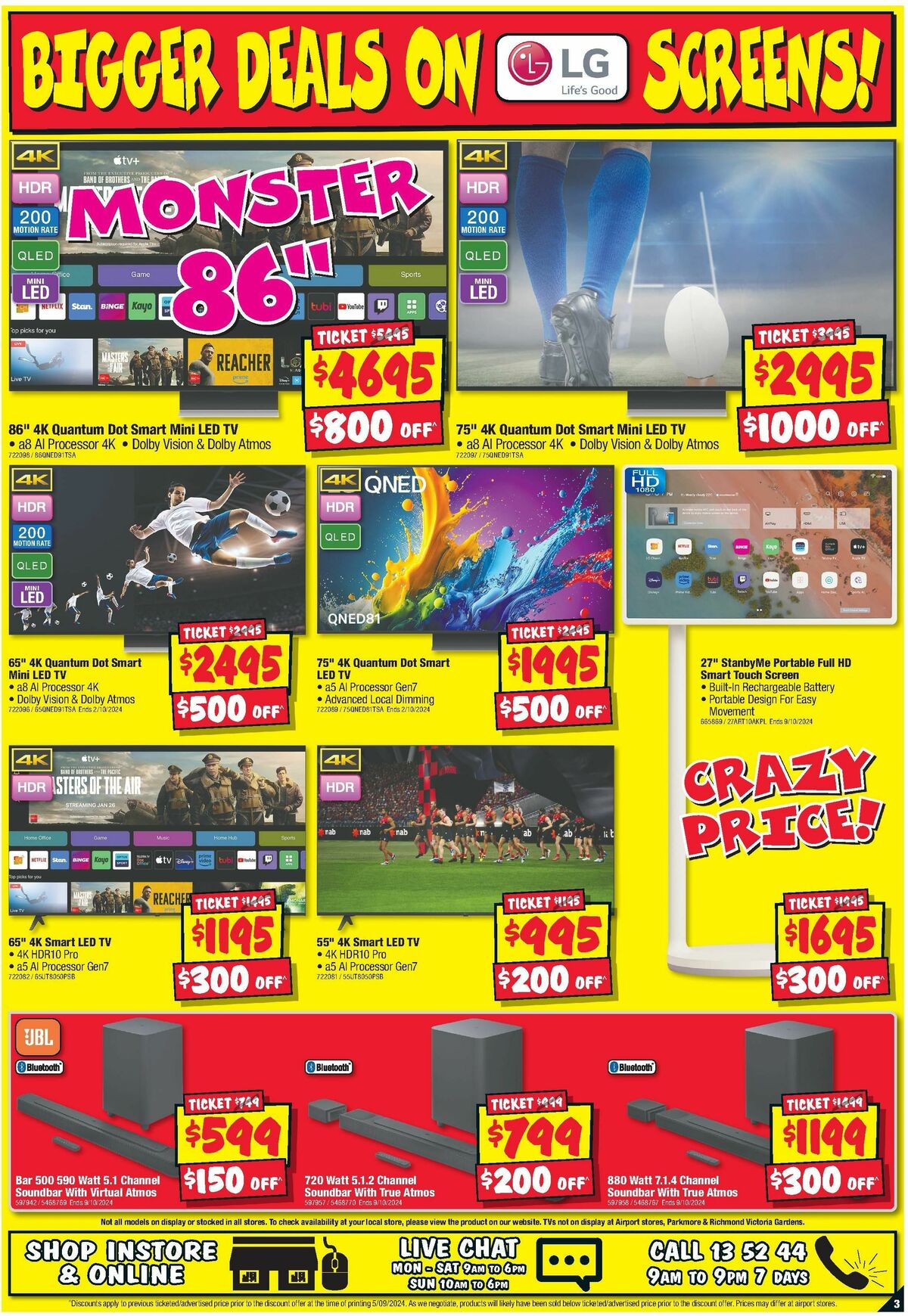 JB Hi-Fi Footy Finals Frenzy Catalogues from 19 September