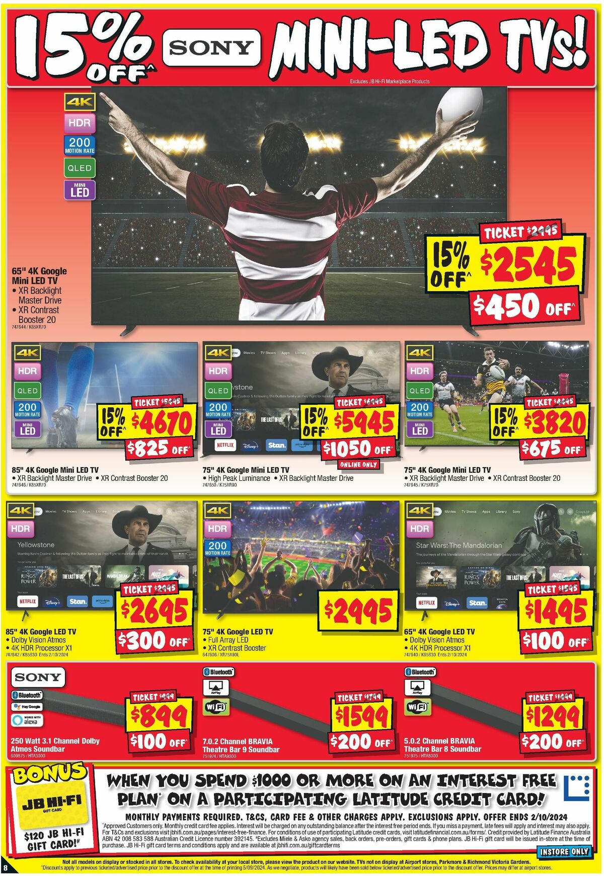 JB Hi-Fi Footy Finals Frenzy Catalogues from 19 September