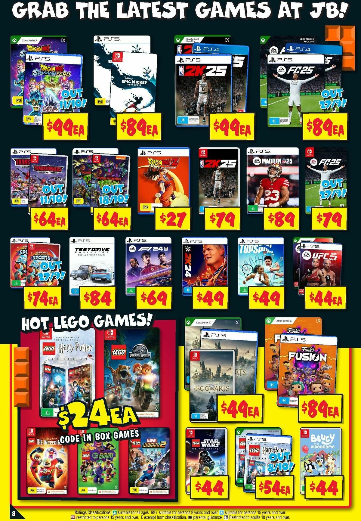 JB Hi-Fi Mega Gaming Sale Catalogues from 26 September