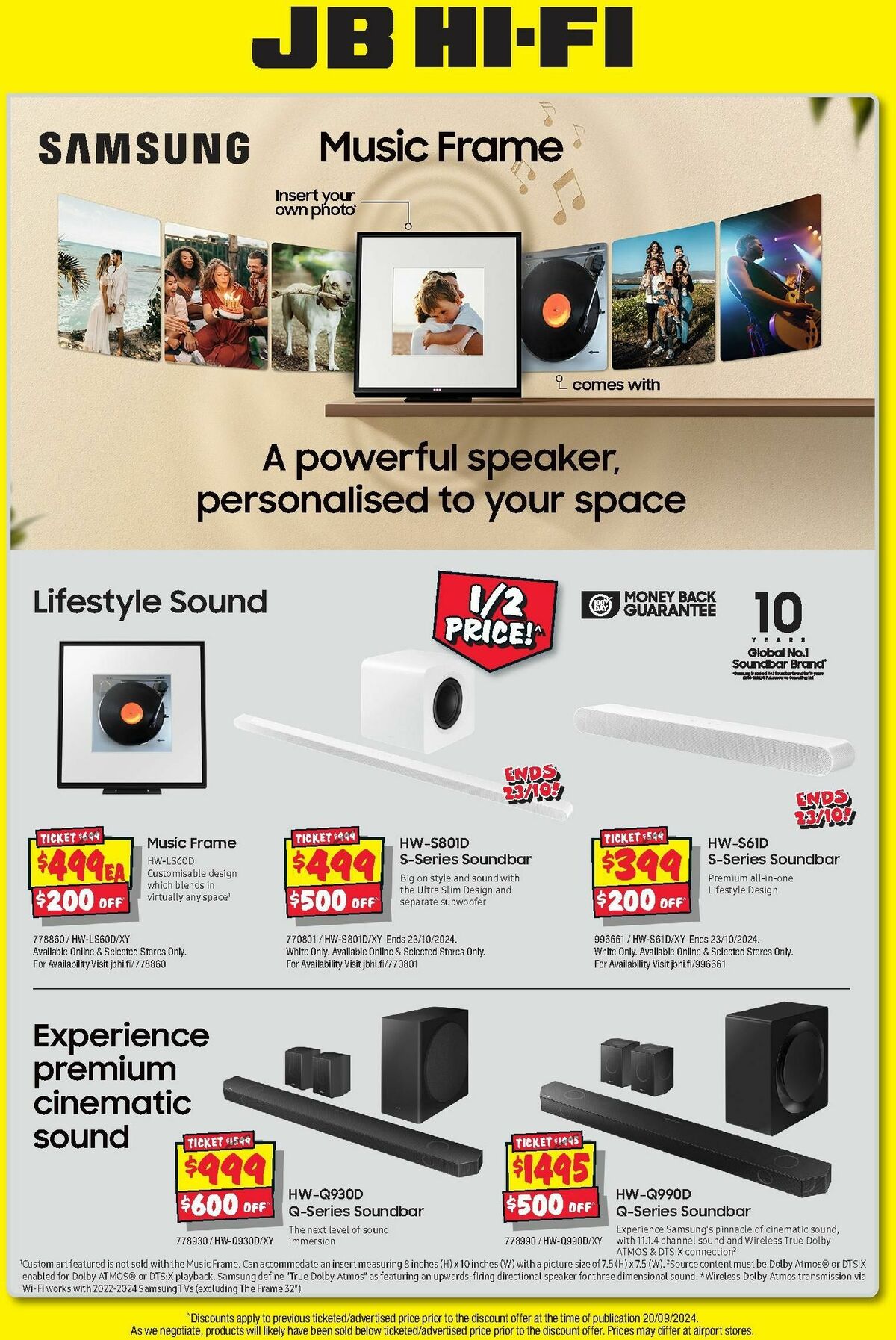 JB Hi-Fi Big Sound Sale Catalogues from 26 September