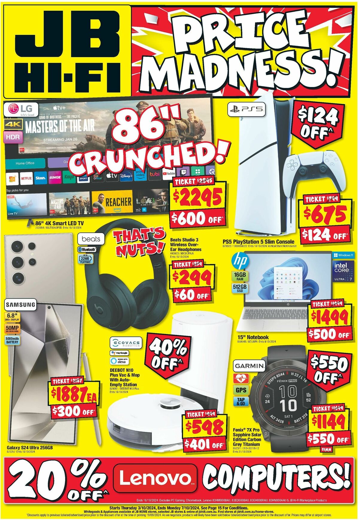 JB Hi-Fi Catalogues from 3 October