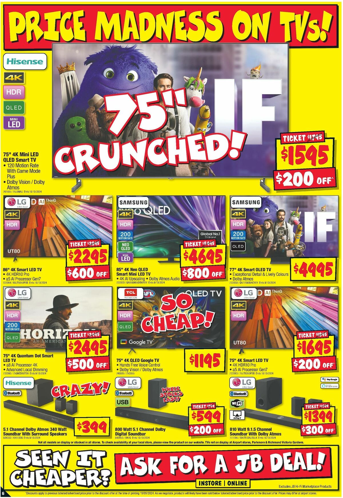 JB Hi-Fi Catalogues from 3 October