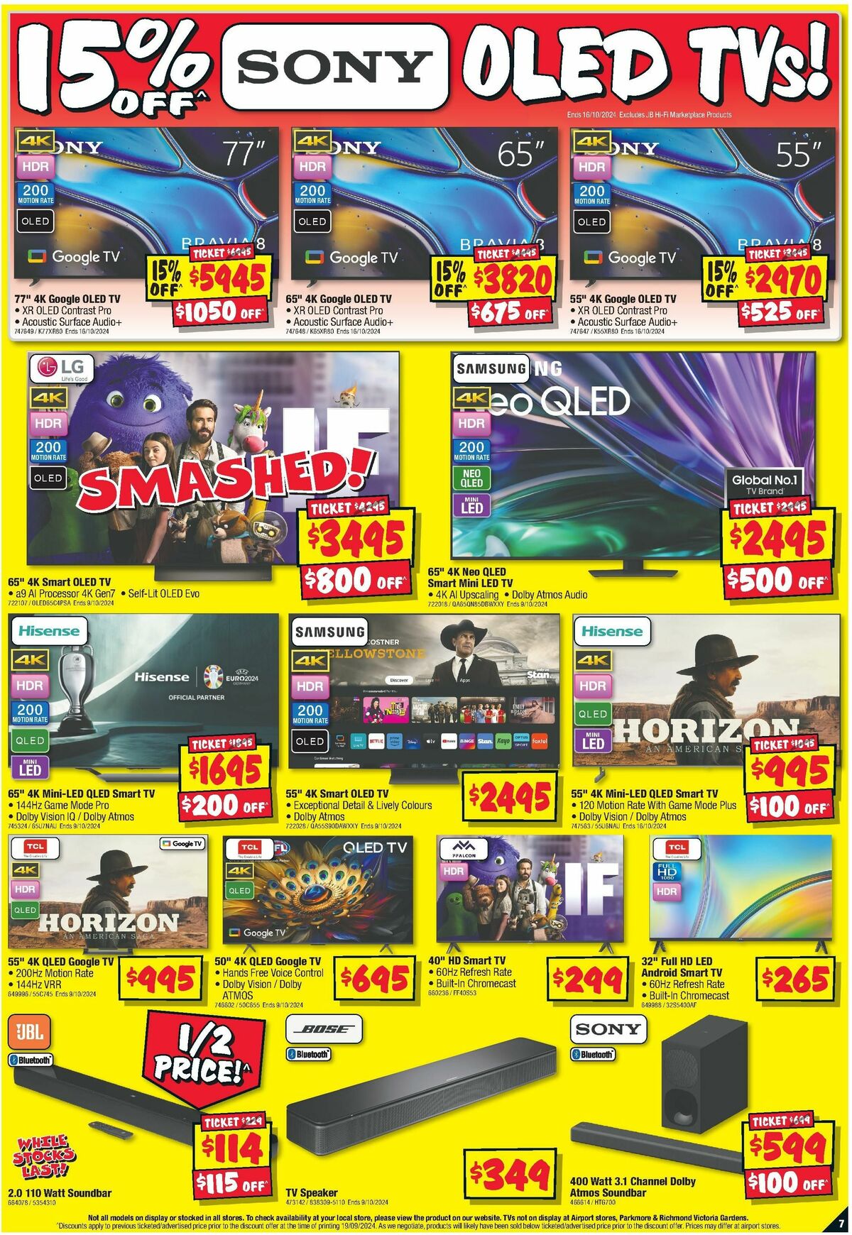 JB Hi-Fi Catalogues from 3 October