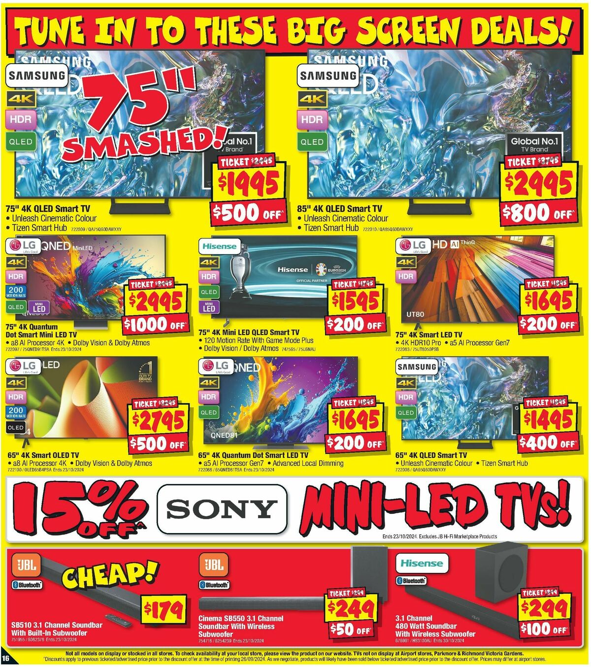 JB Hi-Fi Catalogues from 10 October