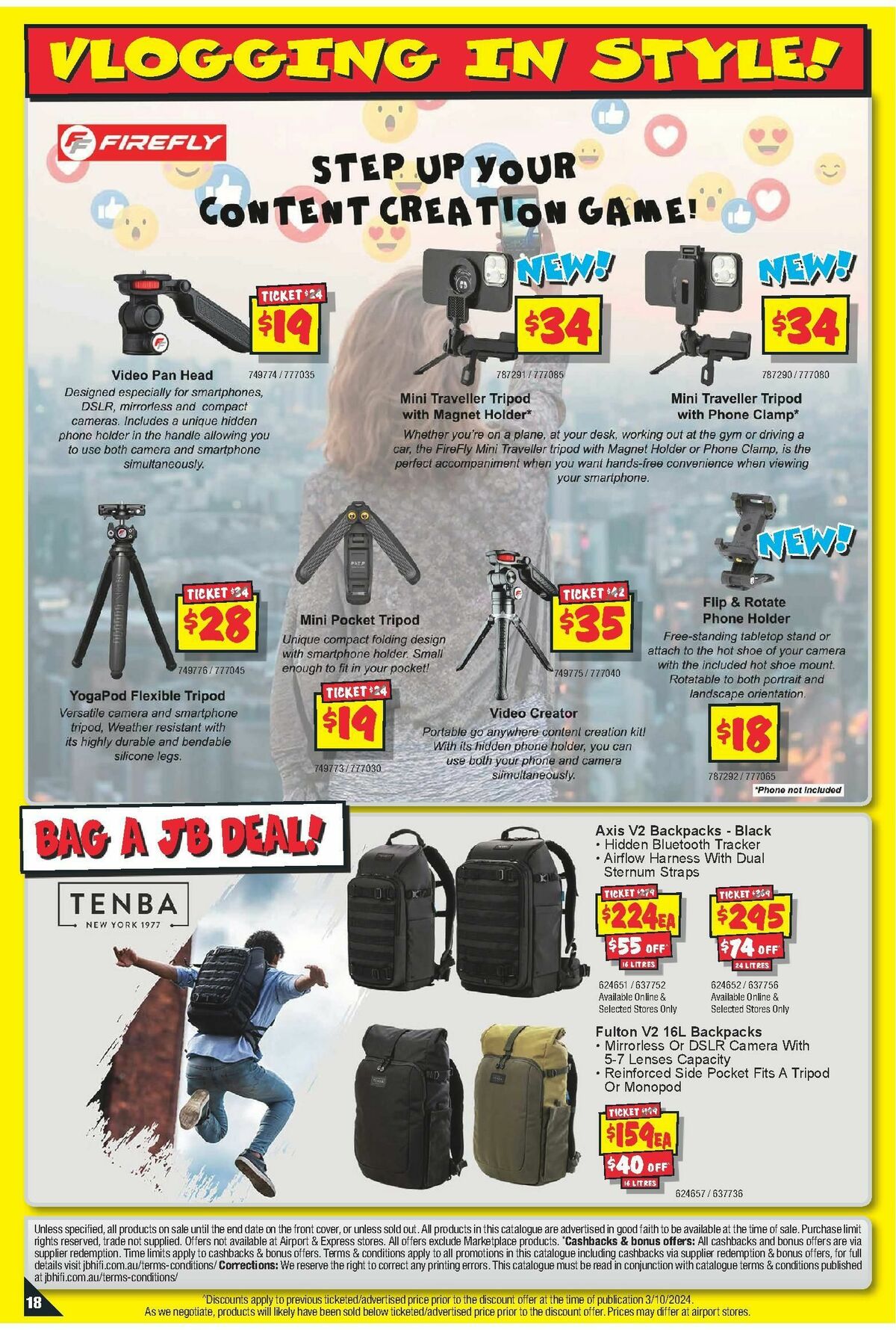 JB Hi-Fi Camera Bonanza Catalogues from 10 October