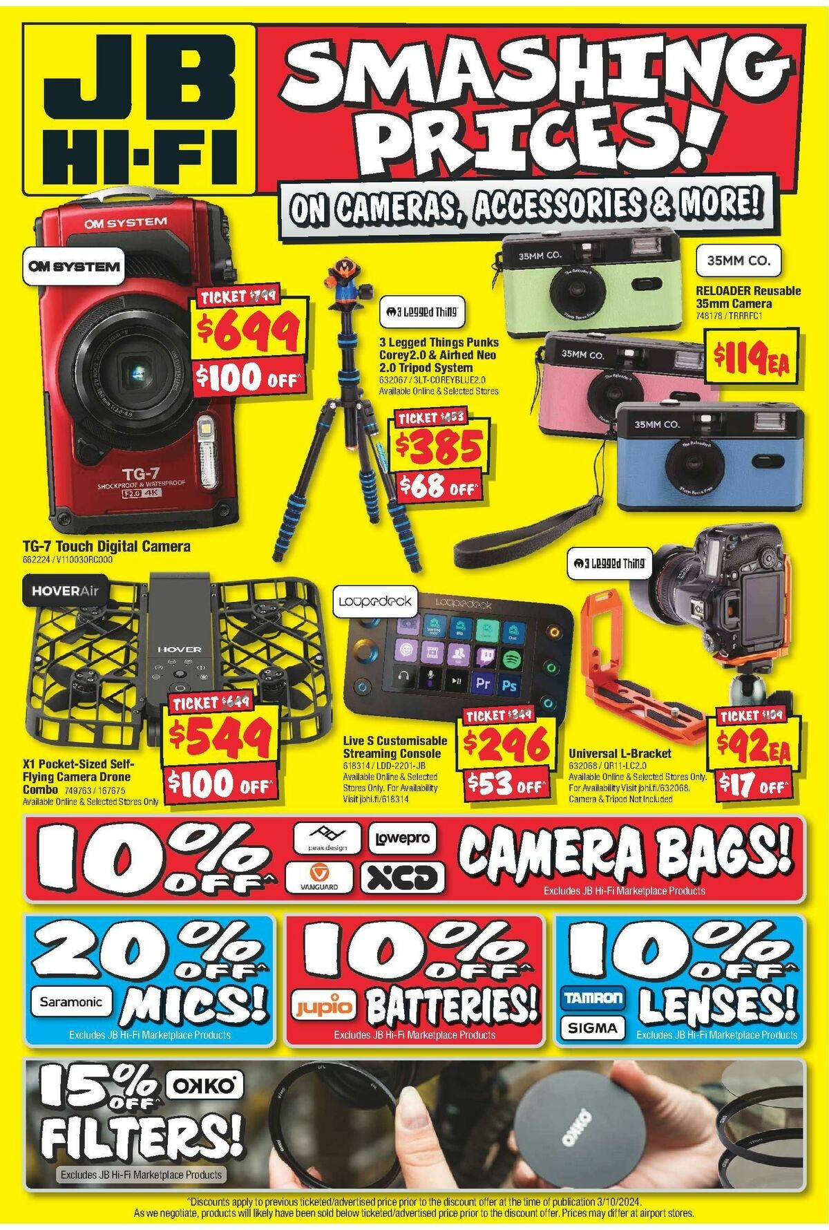 JB Hi-Fi Camera Bonanza Catalogues from 10 October