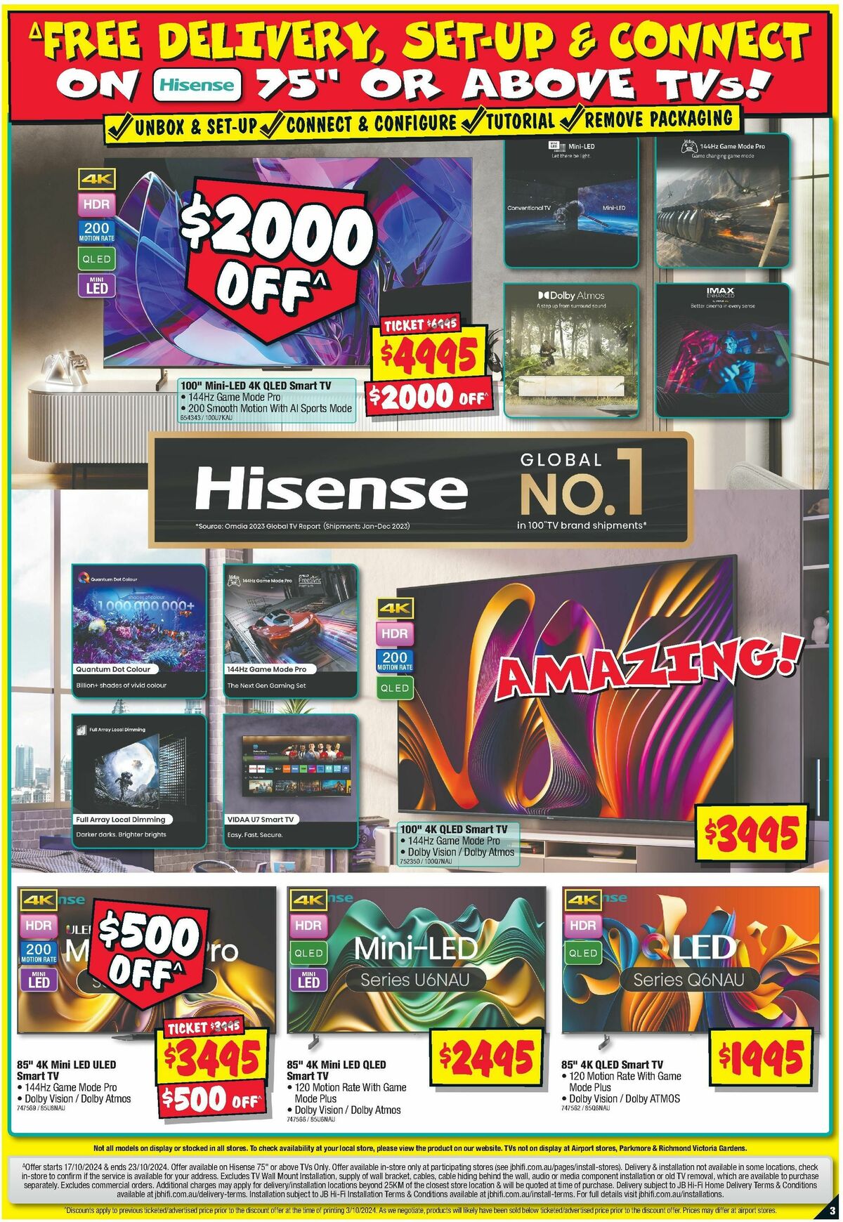 JB Hi-Fi Hisense Sellout Catalogues from 17 October